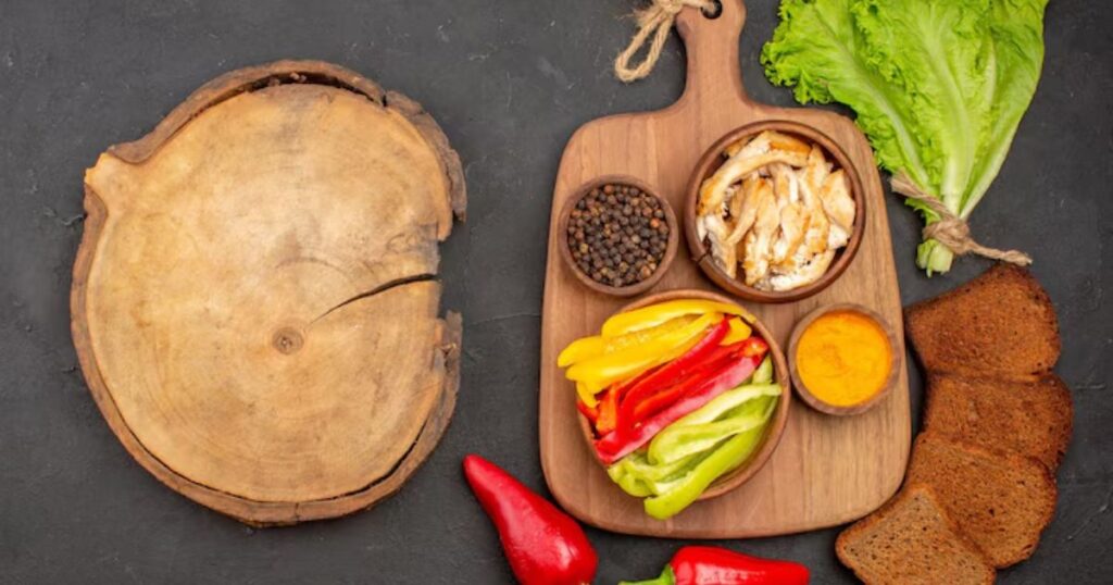 Food Photography Prop_ Rustic Wood Slabs & Cutting Boards