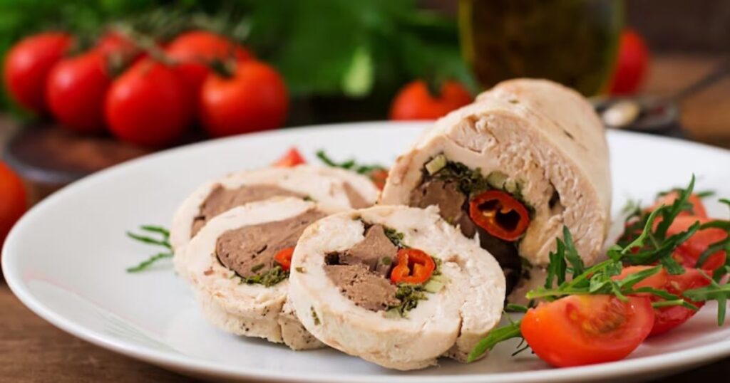 Chicken and Roasted Red Pepper Roll-Ups
