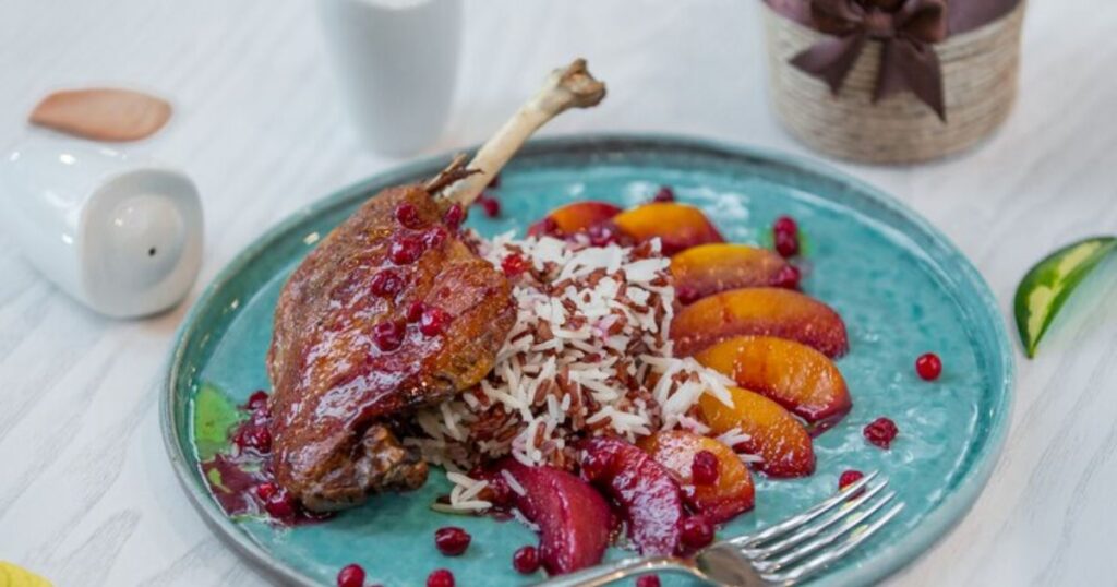 Roast Duck with Blackberry-Orange Sauce